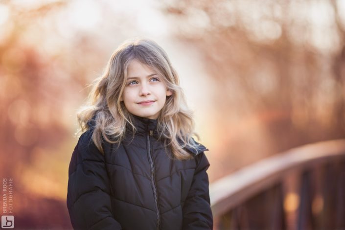 portret van meisje winter Zuigerplasbos Lelystad